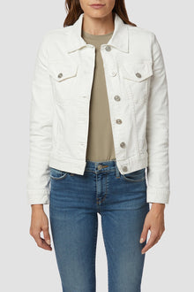 Hudson Classic Fitted Trucker Jacket white jean jacket