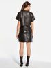 ASbyDF Allison Recycled Leather Skirt Black