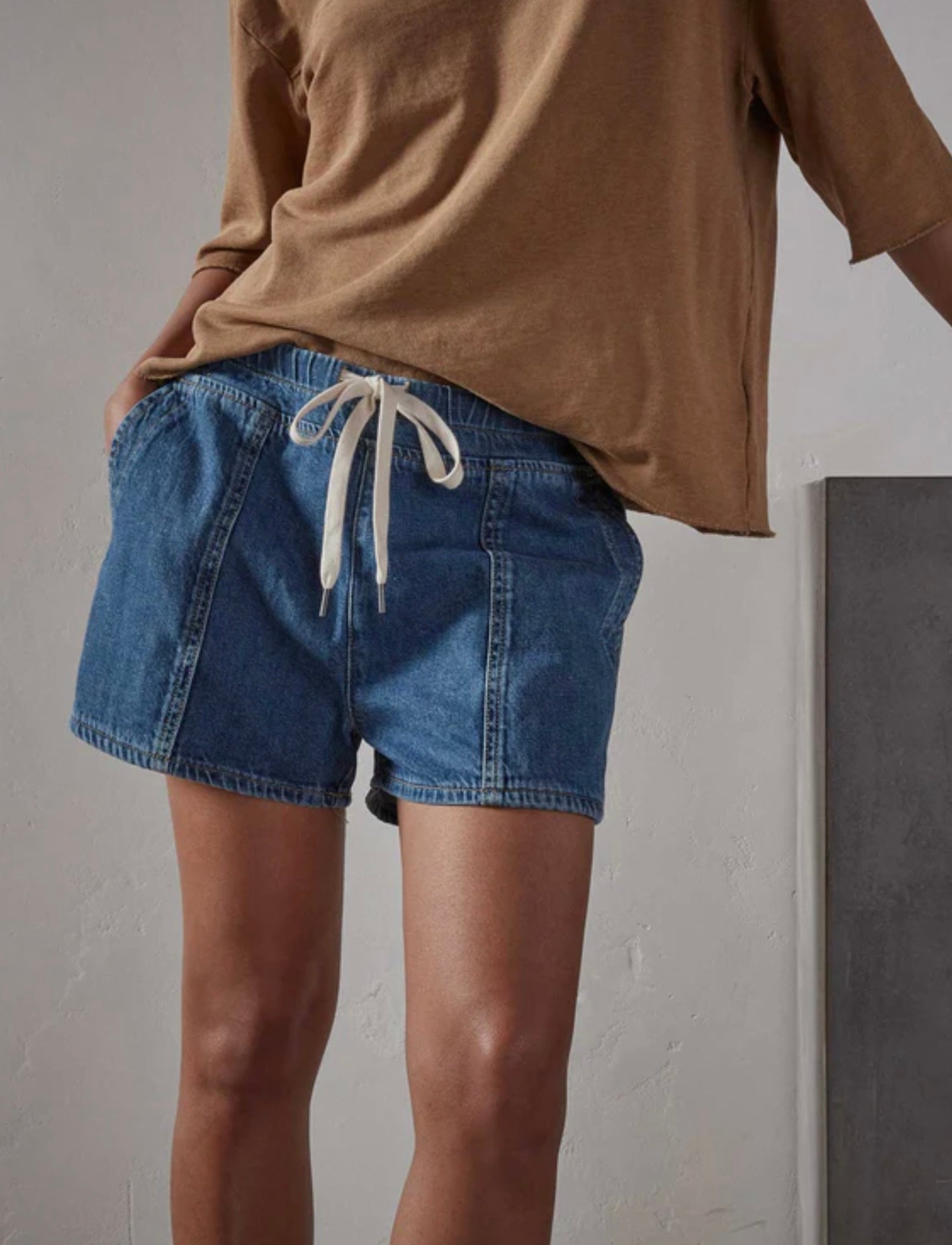 James Perse Lightweight Denim Short - Dark Indigo