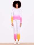 Sundry dip dye sweatshirt- tangerine pink