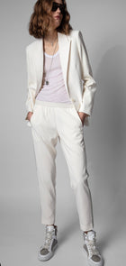 Zadig & Voltaire Voyage Crepe Jacket in Celadon