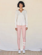 Sundry Gradient Stripes Sweater - Eggshell