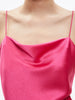Alice & Olivia Harmon Cropped Cowl neck tank- candy