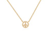Ef collection Diamond Mini Peace Necklace
