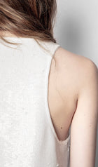 Zadig & Voltaire Coach Sequin Top
