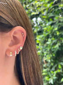 Ef Collection Gold Happiness Stud Earring ( single)