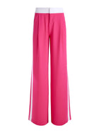Alice & Olivia ERIC MID RISE PANT WITH TUX STRIPE